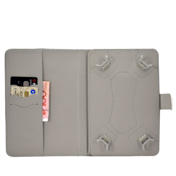 For 8 inch Universal Colored Drawing Pattern Horizontal Flip PU Leather Case with Holder & Card Slots(Graffiti) - 8 inch by buy2fix | Online Shopping UK | buy2fix