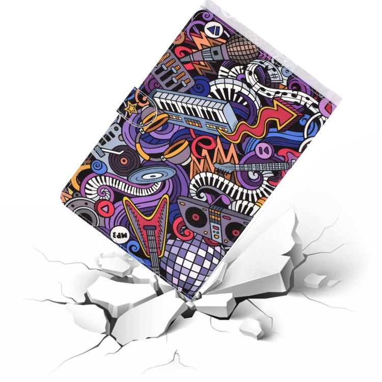For 8 inch Universal Colored Drawing Pattern Horizontal Flip PU Leather Case with Holder & Card Slots(Graffiti) - 8 inch by buy2fix | Online Shopping UK | buy2fix