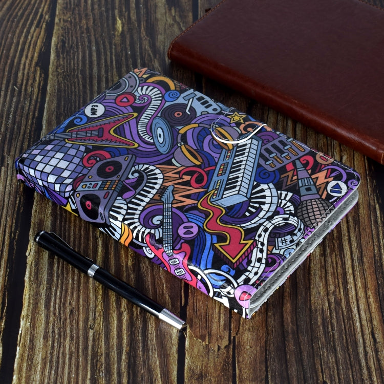 For 8 inch Universal Colored Drawing Pattern Horizontal Flip PU Leather Case with Holder & Card Slots(Graffiti) - 8 inch by buy2fix | Online Shopping UK | buy2fix