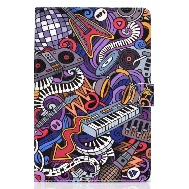 For 10 inch Universal Colored Drawing Pattern Horizontal Flip PU Leather Case with Holder & Card Slots(Graffiti) - 10 - 11 inch by buy2fix | Online Shopping UK | buy2fix