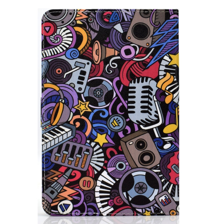 For 10 inch Universal Colored Drawing Pattern Horizontal Flip PU Leather Case with Holder & Card Slots(Graffiti) - 10 - 11 inch by buy2fix | Online Shopping UK | buy2fix