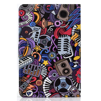 For 10 inch Universal Colored Drawing Pattern Horizontal Flip PU Leather Case with Holder & Card Slots(Graffiti) - 10 - 11 inch by buy2fix | Online Shopping UK | buy2fix