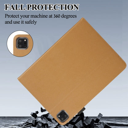 For iPad Pro 11 2022 / Air 10.9 2022 Litchi Texture Leather Sucker Tablet Case(Brown) - iPad Pro 11 (2020) Cases by buy2fix | Online Shopping UK | buy2fix