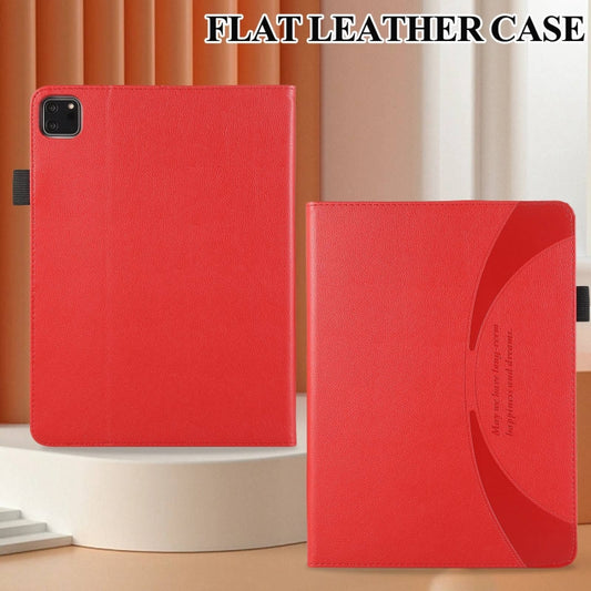 For iPad Pro 11 2022 / Air 10.9 2022 Litchi Texture Leather Sucker Tablet Case(Red) - iPad Pro 11 (2020) Cases by buy2fix | Online Shopping UK | buy2fix