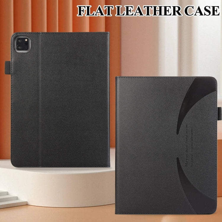 For iPad Pro 11 2022 / Air 10.9 2022 Litchi Texture Leather Sucker Tablet Case(Black) - iPad Pro 11 (2020) Cases by buy2fix | Online Shopping UK | buy2fix