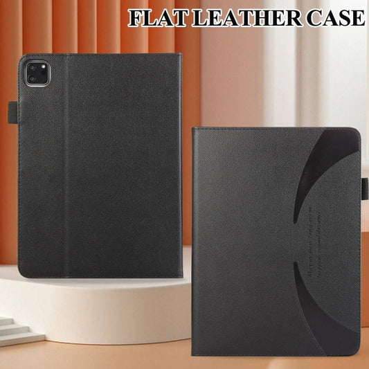 For iPad Pro 11 2022 / Air 10.9 2022 Litchi Texture Leather Sucker Tablet Case(Black) - iPad Pro 11 (2020) Cases by buy2fix | Online Shopping UK | buy2fix