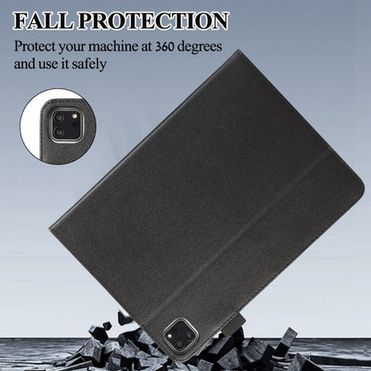 For iPad Pro 11 2022 / Air 10.9 2022 Litchi Texture Leather Sucker Tablet Case(Black) - iPad Pro 11 (2020) Cases by buy2fix | Online Shopping UK | buy2fix