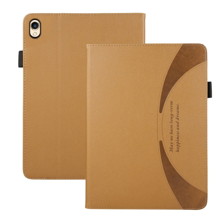 For iPad 10.2 2021 / 2020 Litchi Texture Leather Sucker Tablet Case(Brown) - iPad 10.2 Cases by buy2fix | Online Shopping UK | buy2fix