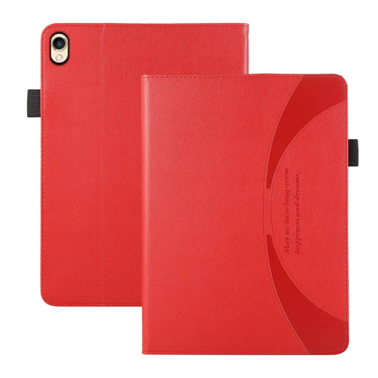 For iPad 10.2 2021 / 2020 Litchi Texture Leather Sucker Tablet Case(Red) - iPad 10.2 Cases by buy2fix | Online Shopping UK | buy2fix