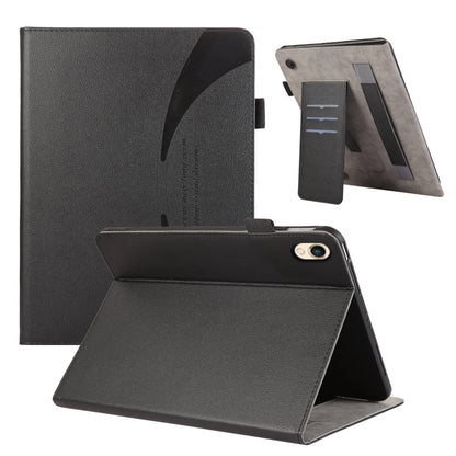 For iPad 10.2 2021 / 2020 Litchi Texture Leather Sucker Tablet Case(Black) - iPad 10.2 Cases by buy2fix | Online Shopping UK | buy2fix