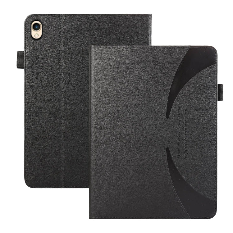 For iPad 10.2 2021 / 2020 Litchi Texture Leather Sucker Tablet Case(Black) - iPad 10.2 Cases by buy2fix | Online Shopping UK | buy2fix
