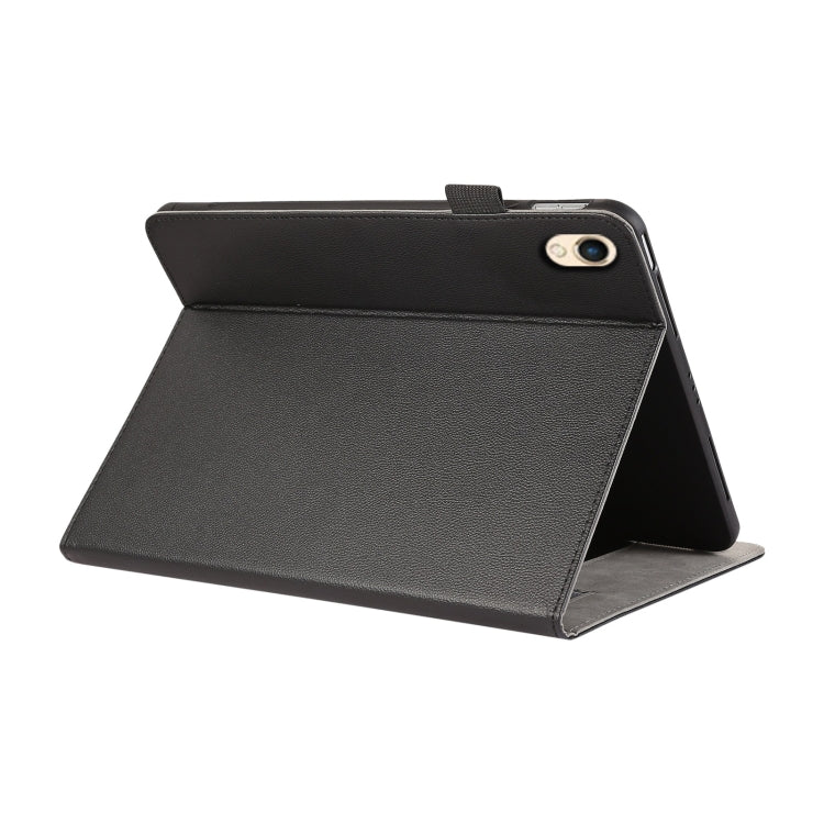 For iPad 10.2 2021 / 2020 Litchi Texture Leather Sucker Tablet Case(Black) - iPad 10.2 Cases by buy2fix | Online Shopping UK | buy2fix