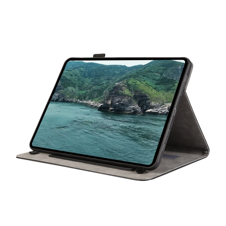 For iPad 10.2 2021 / 2020 Litchi Texture Leather Sucker Tablet Case(Black) - iPad 10.2 Cases by buy2fix | Online Shopping UK | buy2fix
