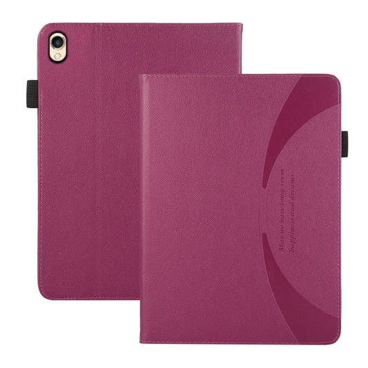 For iPad 10.2 2021 / 2020 Litchi Texture Leather Sucker Tablet Case(Purple) - iPad 10.2 Cases by buy2fix | Online Shopping UK | buy2fix