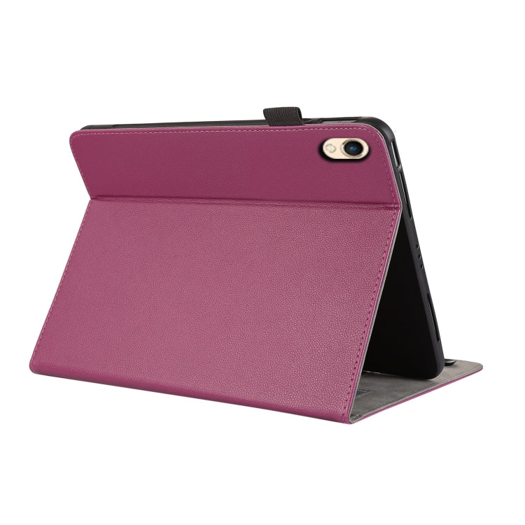 For iPad 10.2 2021 / 2020 Litchi Texture Leather Sucker Tablet Case(Purple) - iPad 10.2 Cases by buy2fix | Online Shopping UK | buy2fix