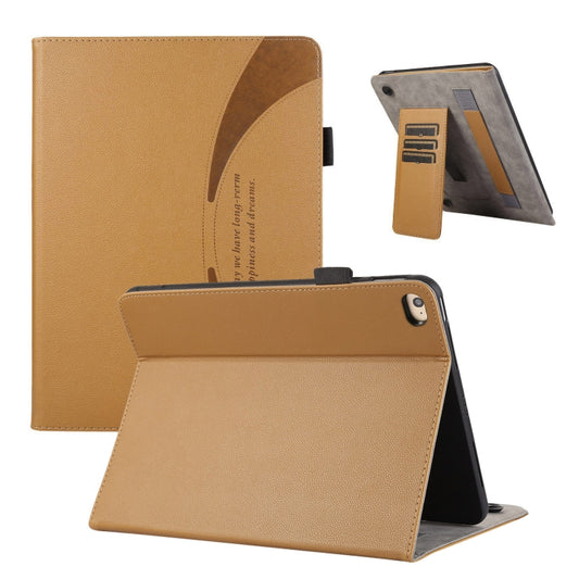 For iPad mini 5 / 4 / 3 / 2 Litchi Texture Leather Sucker Tablet Case(Brown) - iPad mini (2019) / mini 5 Cases by buy2fix | Online Shopping UK | buy2fix