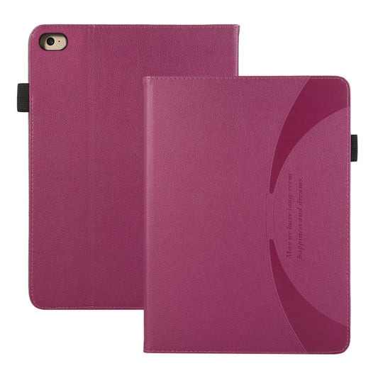 For iPad mini 5 / 4 / 3 / 2 Litchi Texture Leather Sucker Tablet Case(Purple) - iPad mini (2019) / mini 5 Cases by buy2fix | Online Shopping UK | buy2fix