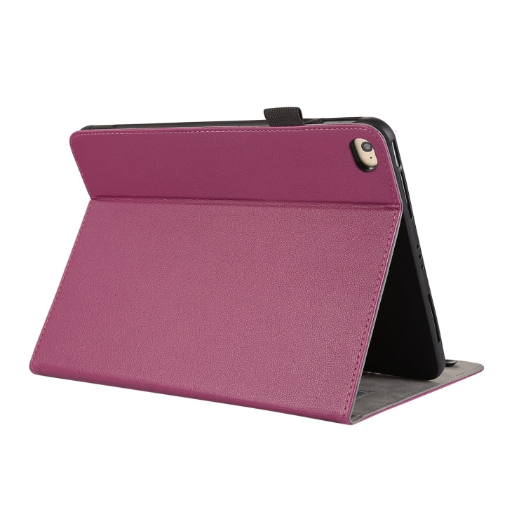 For iPad mini 5 / 4 / 3 / 2 Litchi Texture Leather Sucker Tablet Case(Purple) - iPad mini (2019) / mini 5 Cases by buy2fix | Online Shopping UK | buy2fix