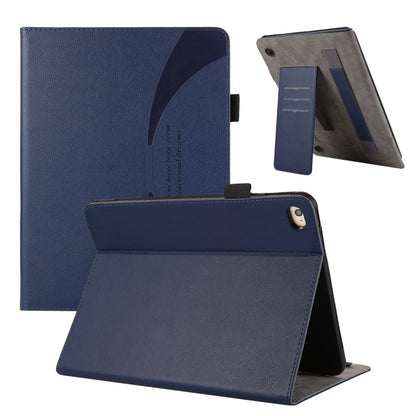 For iPad mini 5 / 4 / 3 / 2 Litchi Texture Leather Sucker Tablet Case(Dark Blue) - iPad mini (2019) / mini 5 Cases by buy2fix | Online Shopping UK | buy2fix