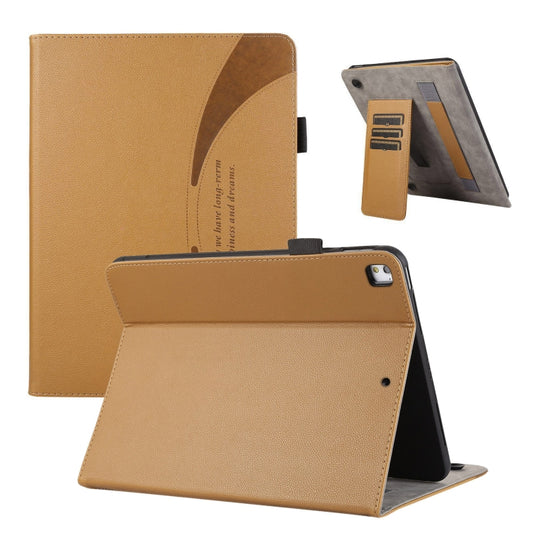 For iPad Air / Air 2 / 9.7 2017 / 2018 Litchi Texture Leather Sucker Tablet Case(Brown) - iPad 9.7 (2018) & (2017) Cases by buy2fix | Online Shopping UK | buy2fix