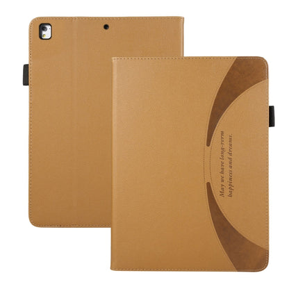 For iPad Air / Air 2 / 9.7 2017 / 2018 Litchi Texture Leather Sucker Tablet Case(Brown) - iPad 9.7 (2018) & (2017) Cases by buy2fix | Online Shopping UK | buy2fix