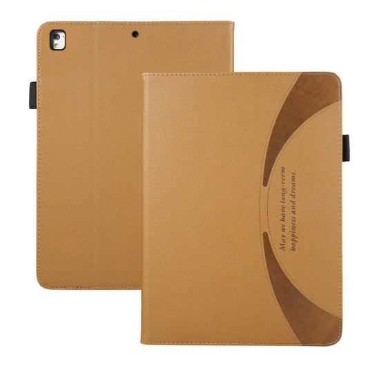 For iPad Air / Air 2 / 9.7 2017 / 2018 Litchi Texture Leather Sucker Tablet Case(Brown) - iPad 9.7 (2018) & (2017) Cases by buy2fix | Online Shopping UK | buy2fix