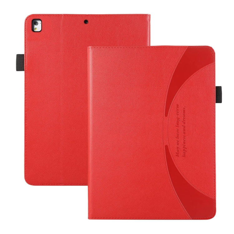 For iPad Air / Air 2 / 9.7 2017 / 2018 Litchi Texture Leather Sucker Tablet Case(Red) - iPad 9.7 (2018) & (2017) Cases by buy2fix | Online Shopping UK | buy2fix