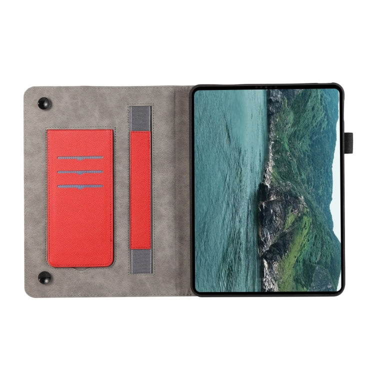 For iPad Air / Air 2 / 9.7 2017 / 2018 Litchi Texture Leather Sucker Tablet Case(Red) - iPad 9.7 (2018) & (2017) Cases by buy2fix | Online Shopping UK | buy2fix