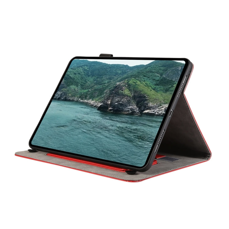 For iPad Air / Air 2 / 9.7 2017 / 2018 Litchi Texture Leather Sucker Tablet Case(Red) - iPad 9.7 (2018) & (2017) Cases by buy2fix | Online Shopping UK | buy2fix