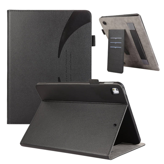 For iPad Air / Air 2 / 9.7 2017 / 2018 Litchi Texture Leather Sucker Tablet Case(Black) - iPad 9.7 (2018) & (2017) Cases by buy2fix | Online Shopping UK | buy2fix