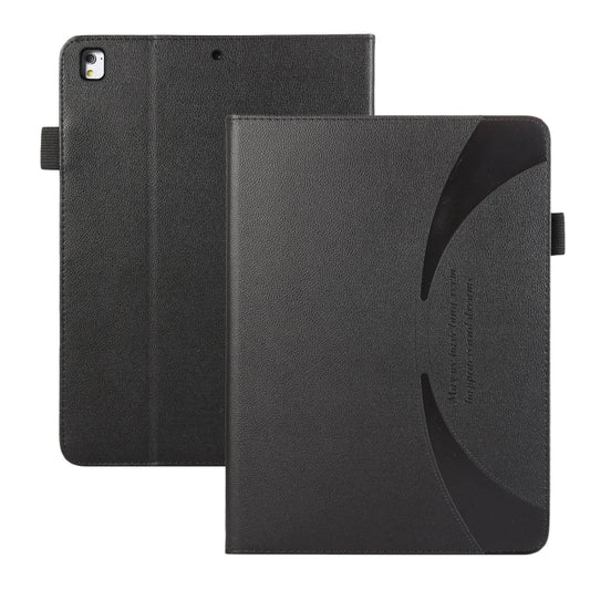 For iPad Air / Air 2 / 9.7 2017 / 2018 Litchi Texture Leather Sucker Tablet Case(Black) - iPad 9.7 (2018) & (2017) Cases by buy2fix | Online Shopping UK | buy2fix