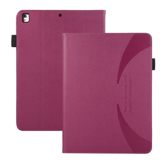 For iPad Air / Air 2 / 9.7 2017 / 2018 Litchi Texture Leather Sucker Tablet Case(Purple) - iPad 9.7 (2018) & (2017) Cases by buy2fix | Online Shopping UK | buy2fix