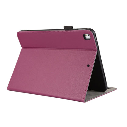 For iPad Air / Air 2 / 9.7 2017 / 2018 Litchi Texture Leather Sucker Tablet Case(Purple) - iPad 9.7 (2018) & (2017) Cases by buy2fix | Online Shopping UK | buy2fix