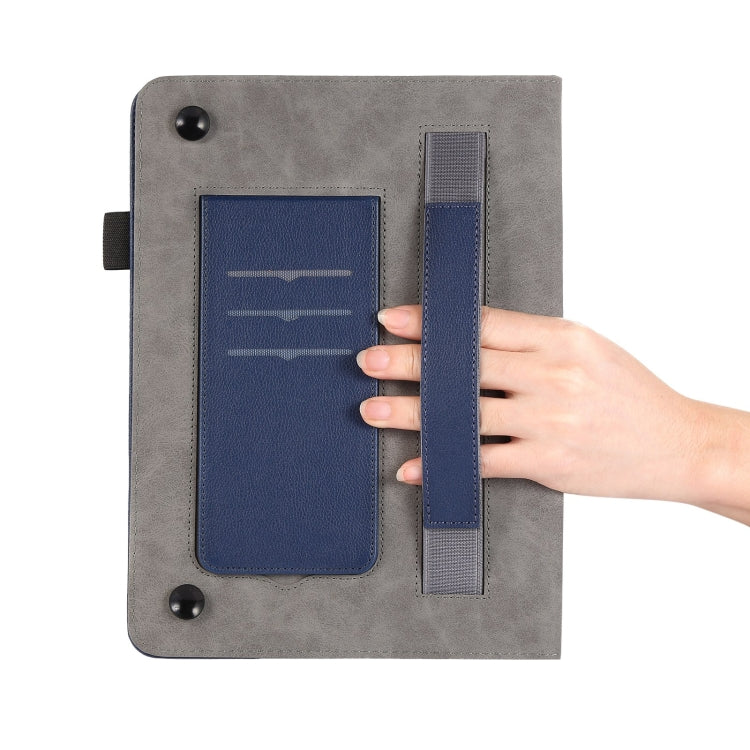 For iPad Air / Air 2 / 9.7 2017 / 2018 Litchi Texture Leather Sucker Tablet Case(Dark Blue) - iPad 9.7 (2018) & (2017) Cases by buy2fix | Online Shopping UK | buy2fix