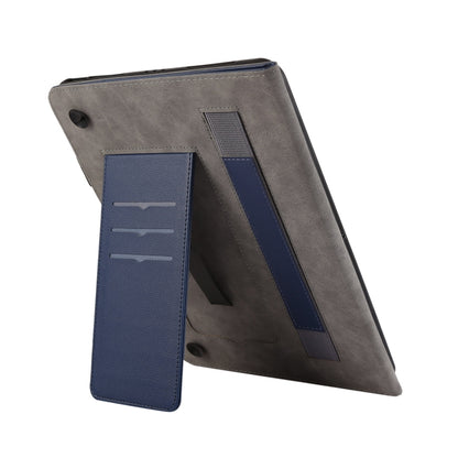 For iPad Air / Air 2 / 9.7 2017 / 2018 Litchi Texture Leather Sucker Tablet Case(Dark Blue) - iPad 9.7 (2018) & (2017) Cases by buy2fix | Online Shopping UK | buy2fix
