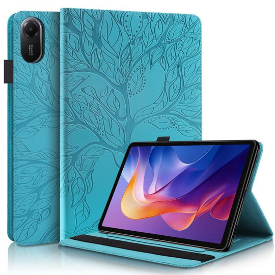 For Xiaomi Redmi Pad 2 Life Tree Series Horizontal Flip Leather Tablet Case(Lake Blue)