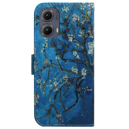 For Motorola Edge 2024 Coloured Drawing Flip Leather Phone Case(Apricot) by buy2fix