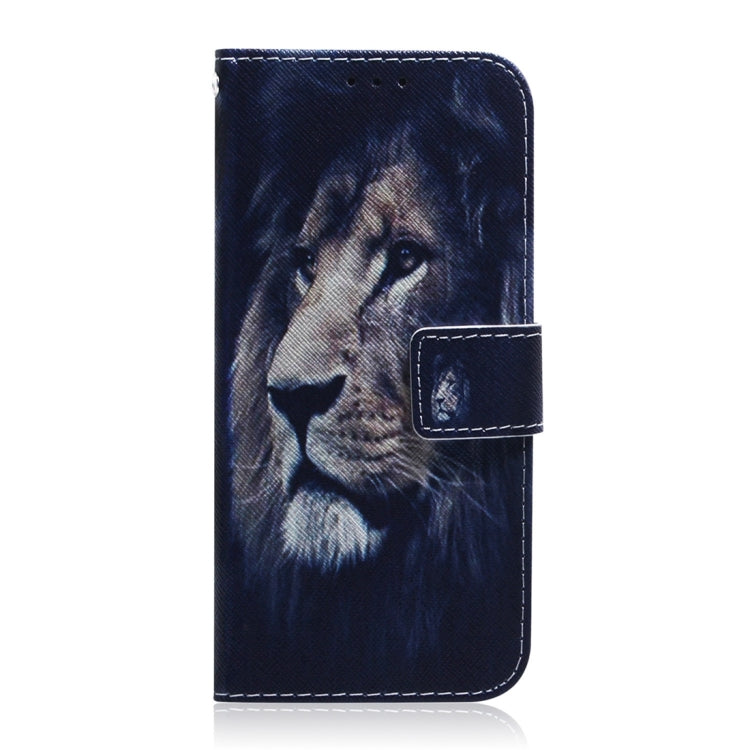 For Motorola Edge 2024 Coloured Drawing Flip Leather Phone Case(Lion) by buy2fix