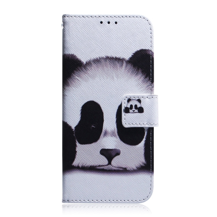 For Motorola Edge 2024 Coloured Drawing Flip Leather Phone Case(Panda) by buy2fix