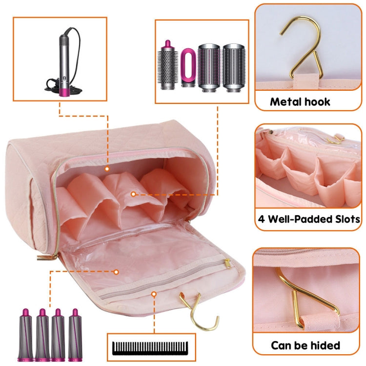Hanging Portable Stand Accessories Storage Bag for Dyson(Pink) by buy2fix