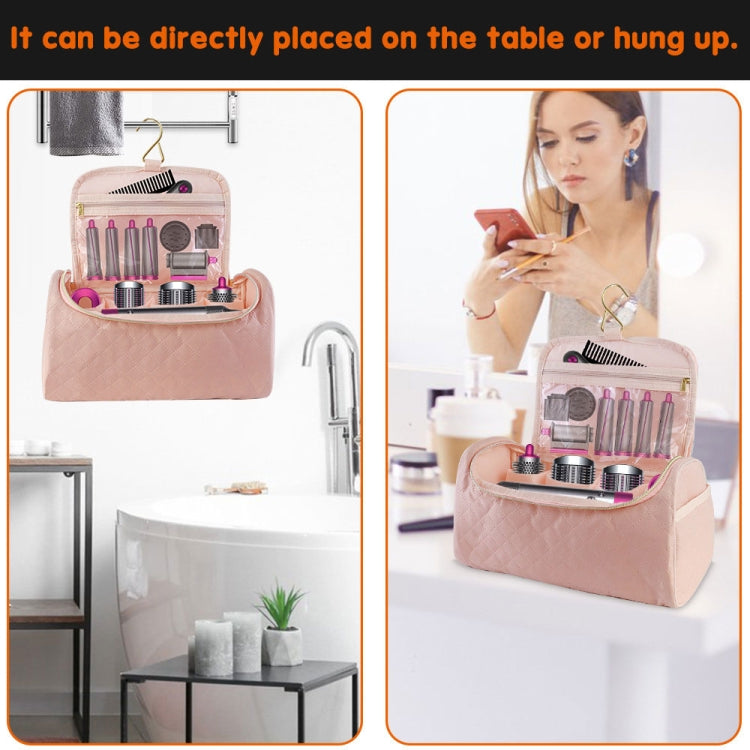 Hanging Portable Stand Accessories Storage Bag for Dyson(Pink) by buy2fix