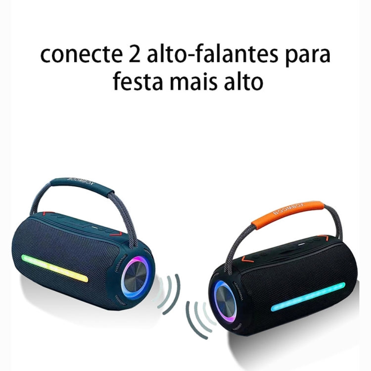 T&G X360 20W RGB Colorful Bluetooth Speaker Portable Outdoor 3D Stereo Speaker(Blue) - Desktop Speaker by T&G | Online Shopping UK | buy2fix