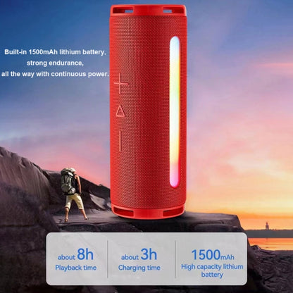 T&G TG374 Portable 3D Stereo Bluetooth Speaker Subwoofer Support FM / TF Card / RGB Light(Black) - Desktop Speaker by T&G | Online Shopping UK | buy2fix