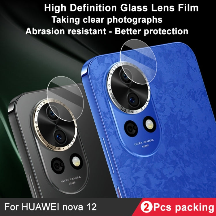 For Huawei nova 12 / 13 2 PCS/Set IMAK HD Glass Rear Camera Lens Film - For Huawei by imak | Online Shopping UK | buy2fix