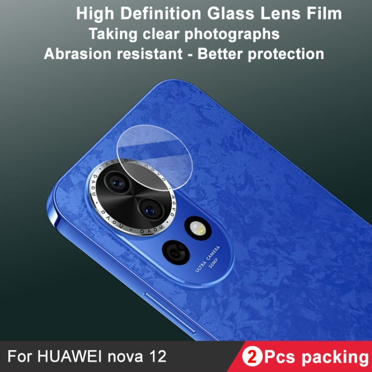 For Huawei nova 12 / 13 2 PCS/Set IMAK HD Glass Rear Camera Lens Film - For Huawei by imak | Online Shopping UK | buy2fix