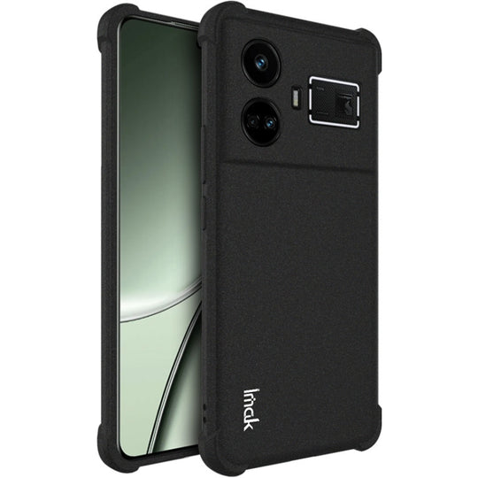 For Realme GT5 5G imak Shockproof Airbag TPU Phone Case(Matte Black)