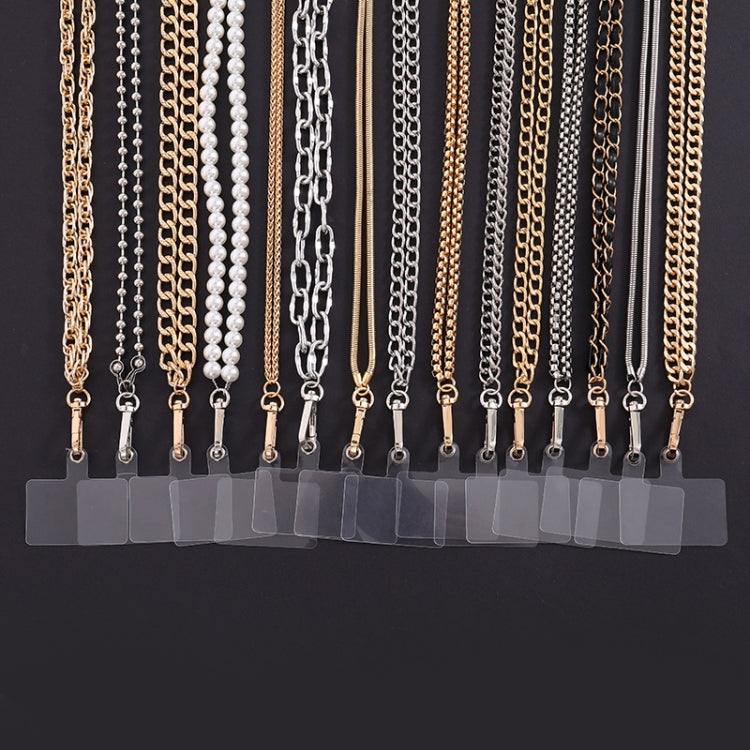 Metal Chain Crossbody Chain Phone Lanyard with Clip,Length: 1.25m, Model:K1659-4mm - Lanyards & Wrist Straps by buy2fix | Online Shopping UK | buy2fix