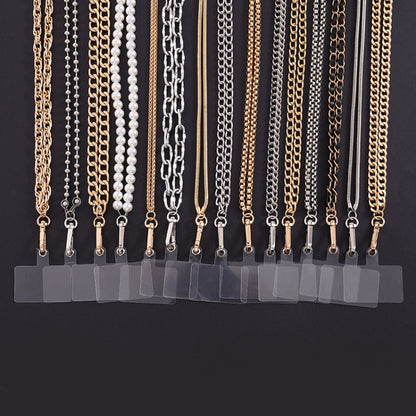 Metal Chain Crossbody Chain Phone Lanyard with Clip,Length: 1.25m, Model:K1652-12mm - Lanyards & Wrist Straps by buy2fix | Online Shopping UK | buy2fix