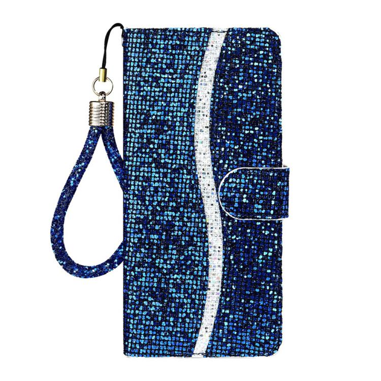 For iPhone Air Glitter Powder Filp Leather Phone Case(Blue) - iPhone Air Cases by buy2fix | Online Shopping UK | buy2fix