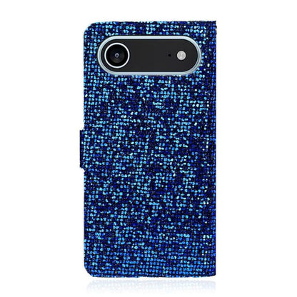 For iPhone Air Glitter Powder Filp Leather Phone Case(Blue) - iPhone Air Cases by buy2fix | Online Shopping UK | buy2fix